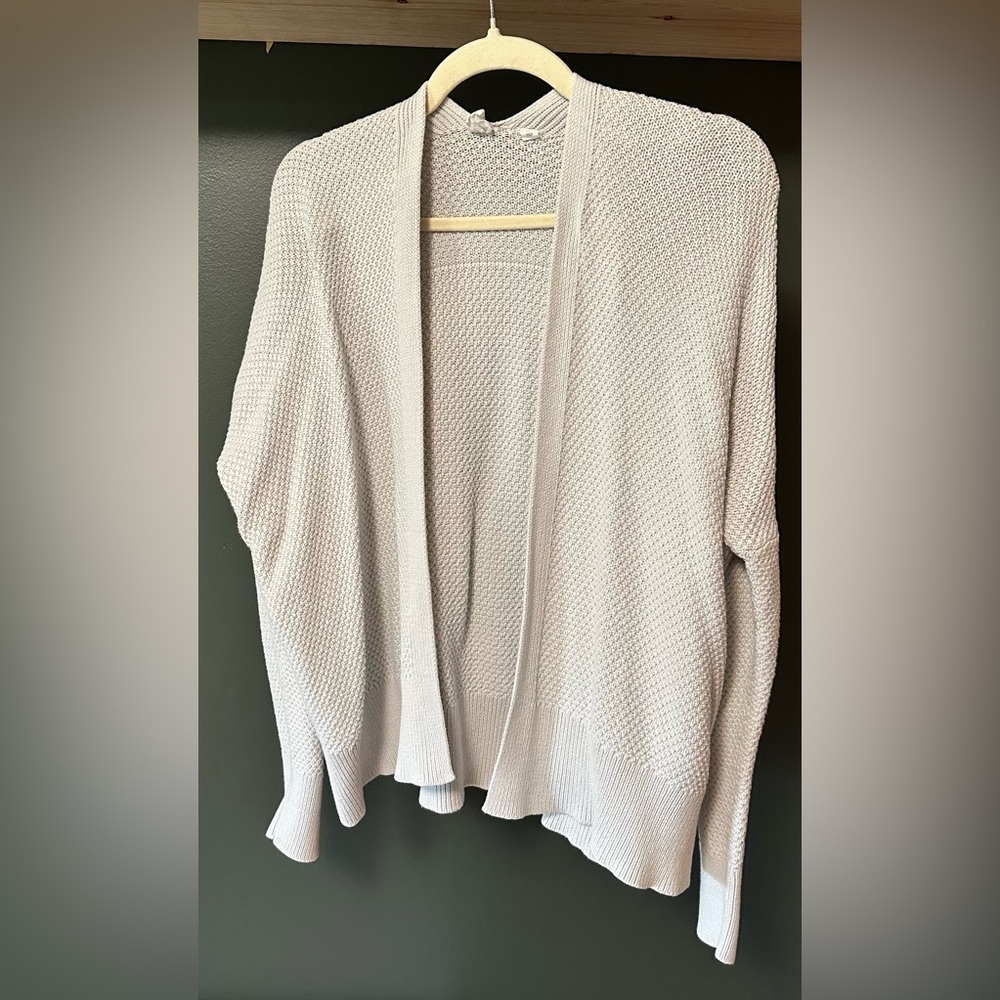 GapLight Beige Open-Front Women's Knit Cardigan